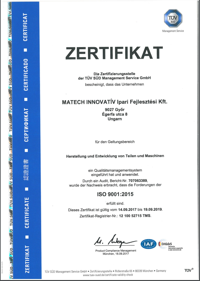 ISO 9001:2015 DEUTSCH